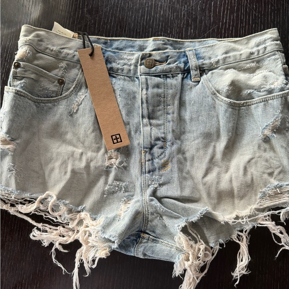 NWT Women Ksubi Highriae cut off shorts sz 31 - Picture 4 of 5